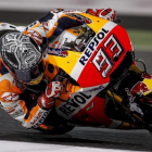 Marc Márquez (Honda), en su último día de pretemporada en Catar.-REPSOL-HONDA MEDIA