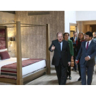 El presidente de la Junta, Juan Vicente Herrera, inaugura el Hotel Balneario Castilla Termal Monasterio de Valbuena, junto al presidente del Grupo Castilla Termal, Roberto García-Ical
