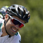 Tom Dumoulin, durante la decimo sexta etapa de la Vuelta Ciclista a España, que ha partido de Luarca y ha terminado en Ermita del Alba (Quirós), con un recorrido de 175,8 kilómetros.-Foto: EFE