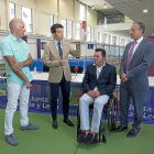 Luis Federico Martínez, Alfonso Lahuerta, Javier Sardón y Pablo Rodríguez antes de la presentación.-MIGUEL ÁNGEL SANTOS