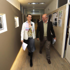 Ángela de Miguel y Francisco Igea, antes de su reunión en la CVE.-ICAL