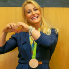 Lydia Valentín, en el homenaje de Camponaraya.-ICAL