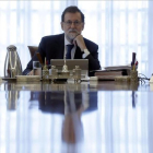 Mariano Rajoy durante el Consejo de Ministros extraordinario del pasado día 7 de septiembre convocado para recurrir la ley del referéndum-JOSÉ LUIS ROCA