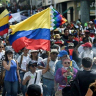 Protestas masivas en las calles de Colombia.-AFP