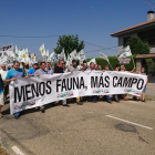 Acto de protesta de la Alianza UPA-COAG en Villardeciervos (Zamora).-ICAL