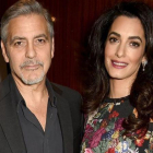 George y Amal Clooney en la presentaicón del documental de Netflix 'Cascos Blancos', del que la fundación Clooney ha sido anfitrión.-David M. Benett