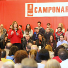 Susana Díaz, durante su intervención en el acto celebrado en Camponaraya.-ICAL
