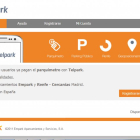 Página de inicio de la aplicación de pago de la ORA de Telpark-Web Oficial de Telpark