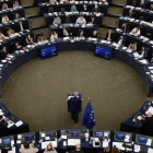 El presidente de la Comisión Europea, Jean-Claude Juncker, en su discurso sobre el estado de la Unión Europea.-FREDERICL FLOREN