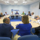 Reunión del presidente de PPCyL se reúne con los presidentes provinciales del partido.-ICAL