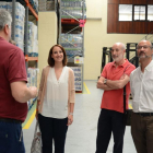 El portavoz de Ciudadanos en Castilla y León, Luis Fuentes, junto a la secretaria de Relaciones Institucionales de la formación liberal, Pilar Vicente, visitan el Banco de Alimentos.-ICAL