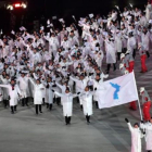 Las dos Coreas desfilaron juntas en la ceremonia inaugural de los Juegos de Invierno. /-PYEONGCHANG 2018