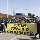 Protestas de trabajadores de la fábrica de Michelin. PHOTOGENIC