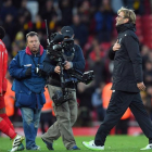 Jürgen Kloop. al término del partido que el Liverpool ganó al Watford en Anfield.-AP / DAVE HOWARTH