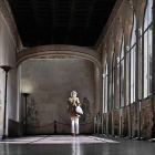 La imagen de Unamuno en el claustro de la Universidad de Salamanca es una de las más icónicas.-ENRIQUE CARRASCAL
