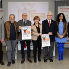 El presidente del Comité Autonómico de Cruz Roja en CyL, José Varela, junto a representantes de asociaciones, en la presentación de la campaña 'X solidaria', donde se ofrecen datos de recaudación de la casilla 106 de 'Actividades de interés social'.-ICAL