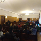 Momento del juicio contra el acusado por disparar con un rifle de asalto a un taxi.-EL MUNDO