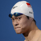 Sun Yang, durante los Mundiales de natación celebrados en Barcelona en el agosto del 2013.-Foto: AFP / FABRICE COFFRINI