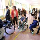 La consejera de Cultura y Turismo, María Josefa García Cirac, presenta el proyecto 'Tiempos Paralímpicos', en el colegio García Quintana-ICAL