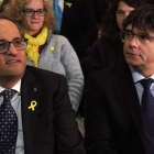 Quim Torra y Carles Puigdemont, el pasado 8 de diciembre en Bruselas.-ACN