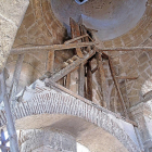 Estructura interior de la torre de Los Santos Juanes de Nava.-EL MUNDO