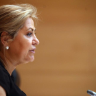 La vicepresidenta y portavoz del Ejecutivo, Rosa Valdeón, informa de los acuerdos del Consejo de Gobierno.-ICAL