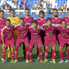 Once titular del Real Valladolid ayer con Masip como titular.-PHOTO-DEPORTE