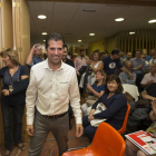 El precandidato a la Secretaría General del PSCyL-PSOE Luis Tudanca mantiene un encuentro con militantes de la provincia de Valladolid-Ical