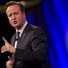 David Cameron, en la reunión anual de la Confederación de la Industria Británica.-Foto: JUSTIN TALLIS / AFP