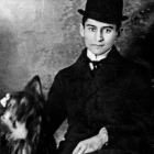 El escritor checo en lengua alemana, Franz Kafka.-