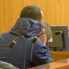 El condenado Outman A. en la sesión del juicio celebrada en la Audiencia de Valladolid.-LA 8 DE VALLADOLID