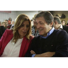 Susana Díaz y Javier Fernández.-EFE
