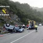 El accidente se produjo en torno a las 7.30 horas de la mañana en Castrobarto, al norte de Burgos.-ECB