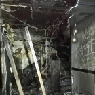 Estado en el que el fuego dejó la discoteca.-ICAL