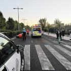 Imagen del accidente en Avenida Salamanca. - POLICÍA DE VALLADOLID