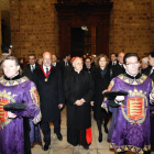 El arzobispo de Valladolid, Ricardo Blázquez, junto al alcalde de Valladolid, Javier de la Riva y la ministra de Agricultura, Isabel Tejerina, oficia el pregón de Semana Santa-Ical