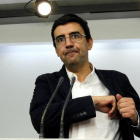 Mario Jiménez, tras una reunión de la gestora de PSOE el pasado mes de octubre.-J.M. PRATS