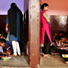 Dos aulas del centro escolar Gramin Vikas Saniti-LUCAS FONT