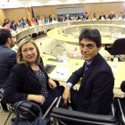 La consejera de Hacienda, Pilar del Olmo, en una de las reuniones del Consejo de Política Fiscal y Financiera.-ICAL