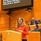 La senadora del PP Esther Muñoz en una intervención en la Cámara Alta.-E.M.