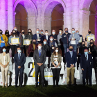 Las autoridades y los galardonados durante la entrega de premios de la XXII Edición del Concurso Provincial de Pinchos de Valladolid.