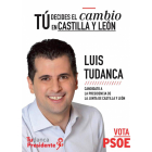 Cartel del candidato del Psoe, Luis Tudanca-El Mundo