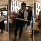 Imágenes de un restaurente de Venecia inundado por el acqua alta-EL PERIÓDICO