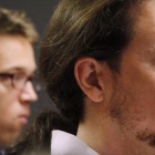 Íñigo Errejón y Pablo Iglesias, durante un acto electoral.-AGUSTÍN CATALÁN