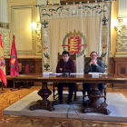Alberto Bustos durante la rueda de prensa de concesión de las subvenciones a los equipos deportivos de Valladolid-Ayuntamiento de Valladolid