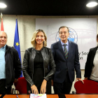 Faustino Temprano; la consejera de Familia e Igualdad de Oportunidades, Alicia García; el presidente del CES, Germán Barrios; y la vicesecretaria general UGT Confederal, Cristina Antoñanzas-ICAL