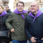 Del Olmo, Carnero y Mañueco, en la fiesta de Villalar.-J. M. LOSTAU