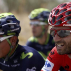 Quintana y Valverde, en la etapa que ha concluido en Albacete.-