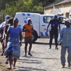Barracas militares Monte Txota  en la isla de Santiago de Cabo Verde donde se han encontrado los cuerpos sin vida de 11 personas.-EFE / DULCENEIA RAMOS