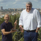 Antonio Lobato con Fernando Romay, en 'Desafía tu mente'.-RTVE